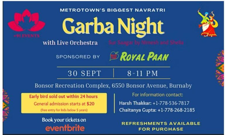 Navratri-Garba-in-Burnaby-Metrotown
