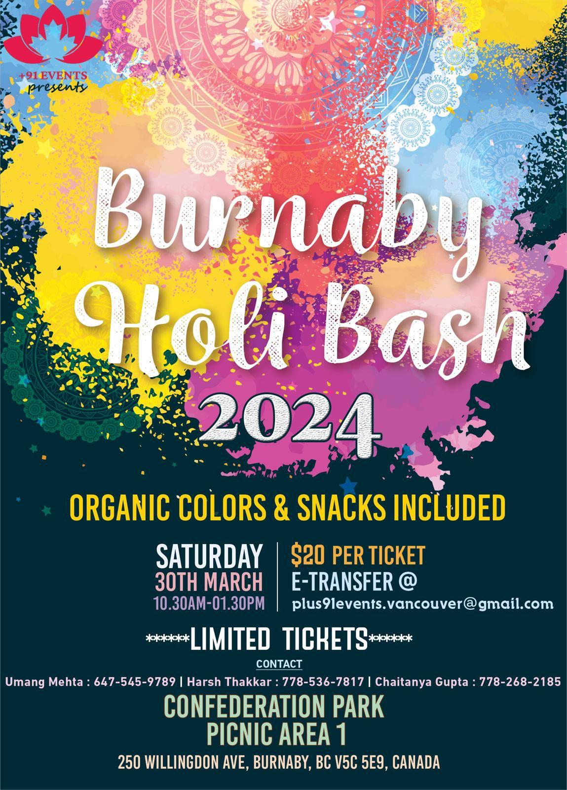 holi in burnaby 91events
