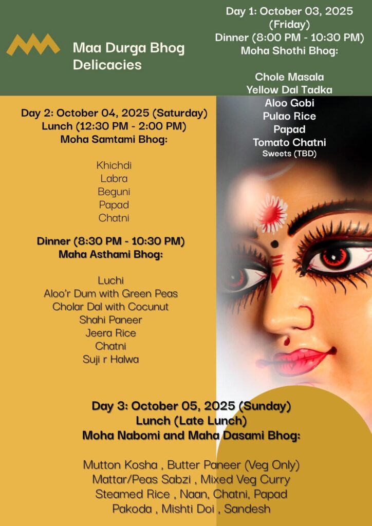 maa durga bhog delicacies