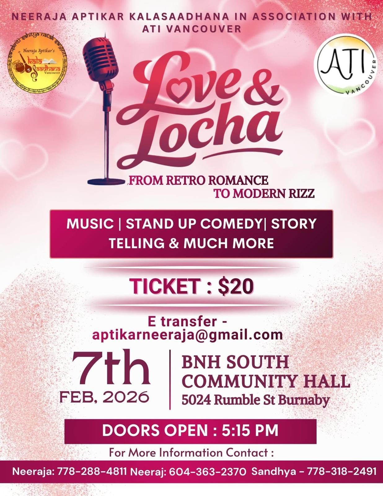 love and locha indian event in burnaby