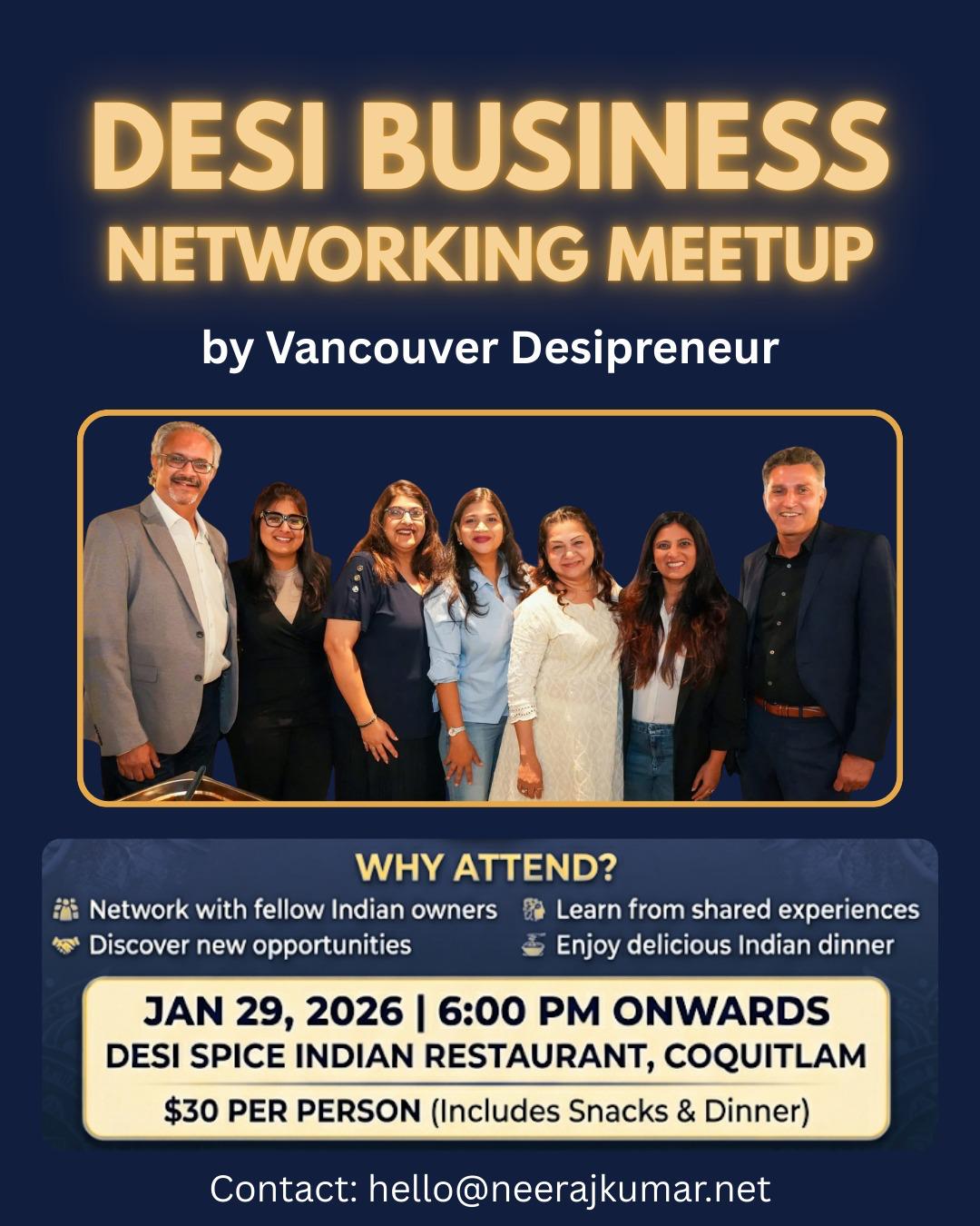 vancouver desipreneur meetup jan 2026 flyer