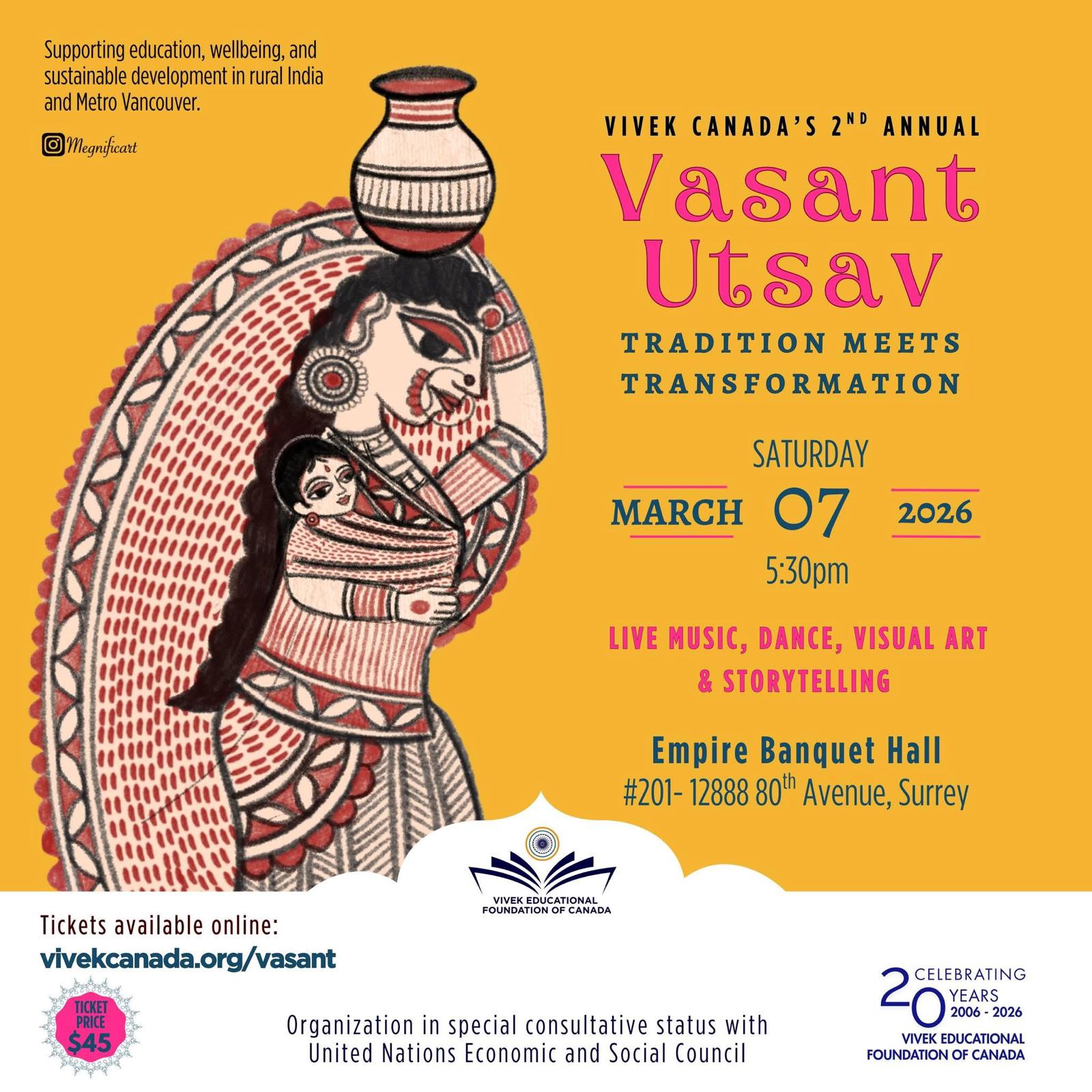 vivek canada vasant utsav 2026