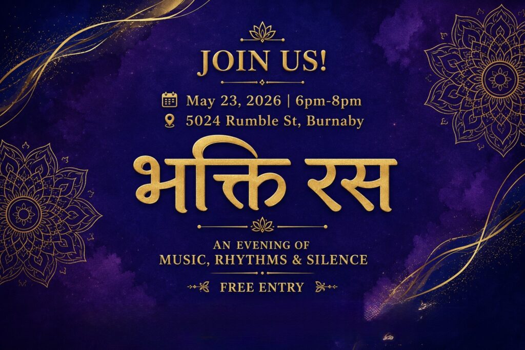 bhajan kirtan namaste burnaby