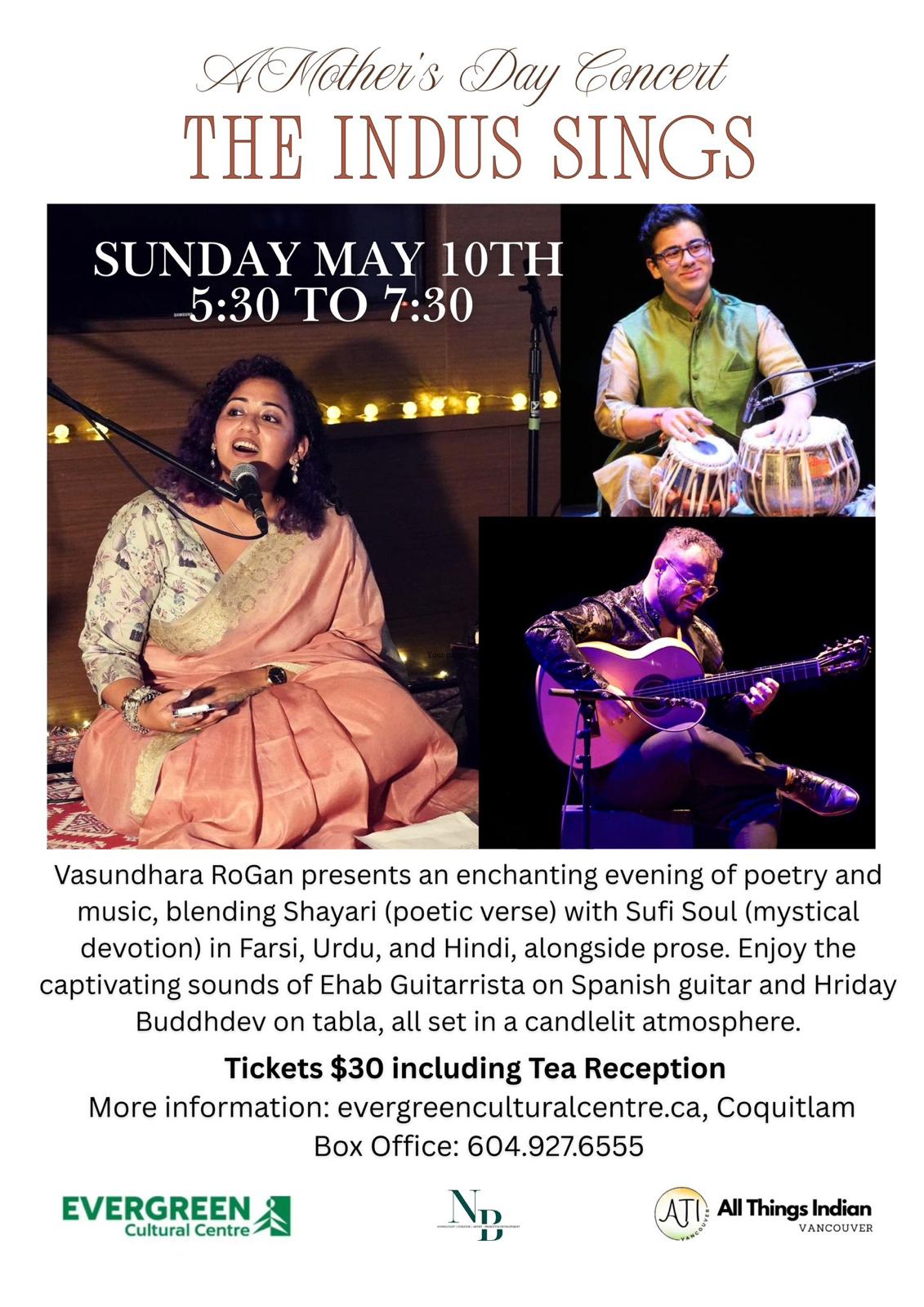 indus sings coquitlam vasundhara rogan