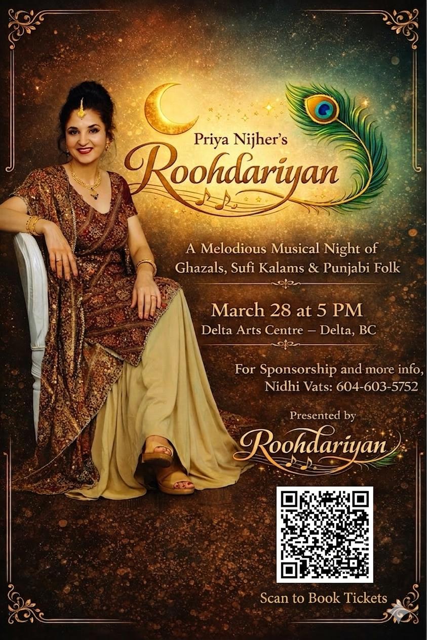 priya nijher's roohdariyan live concert poster