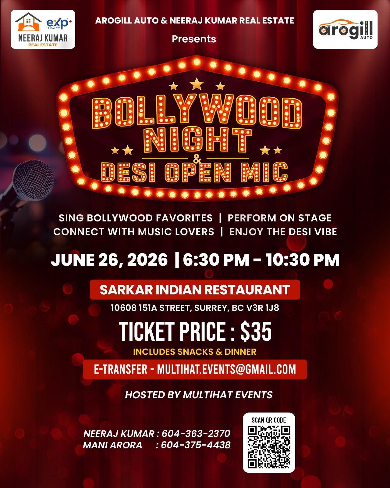 bollywood night surrey