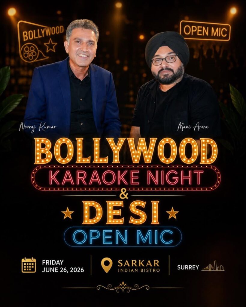 bollywood karaoke and desi open mic