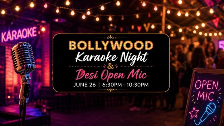bollywood karaoke desi open mic metro vancouver