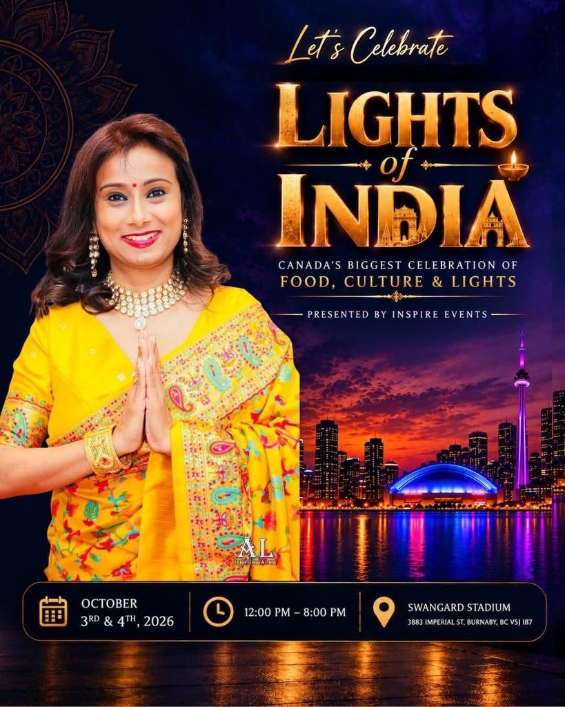 lights of india in burnaby oct 3& oct 4